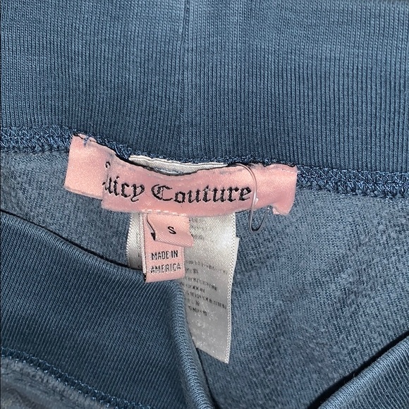 juicy couture teal velvet track pants - Picture 2 of 4